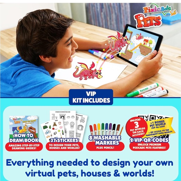 Pixicade Pets VIP:Draw✍️Your Own Pets & Bring Them to Life On Your Mobile Device - Picture 2 of 8